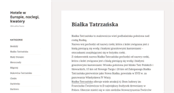 Desktop Screenshot of eurohotele.turystyka.pl