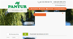 Desktop Screenshot of pantur.turystyka.net