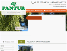 Tablet Screenshot of pantur.turystyka.net